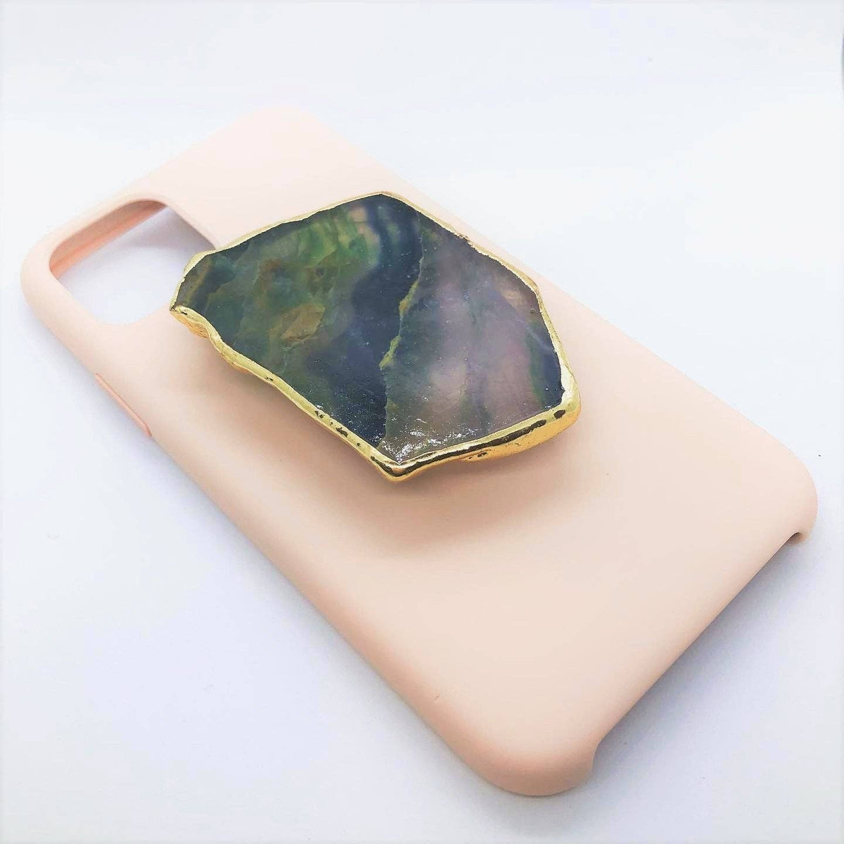 Green Aventurine Crystal Phone Holder